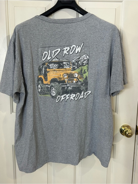 Old Row Other - Old Row T-Shirt 2XL Cotton Tee Gray Off Road Jeep Graphic Short Sleeve